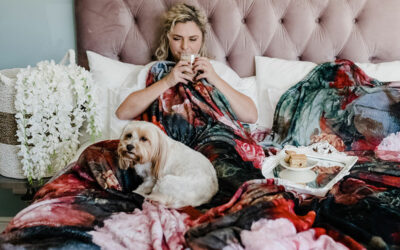 Pink Peony (Knee Blanket)
